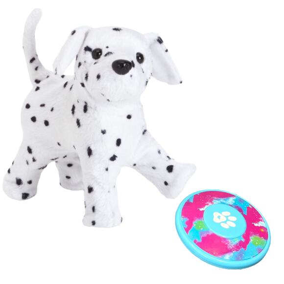 American Girl Doll Pet Poseable DALMATIAN PUPPY DOG Plush & Magnetic FRISBEE TOY - Picture 10 of 10